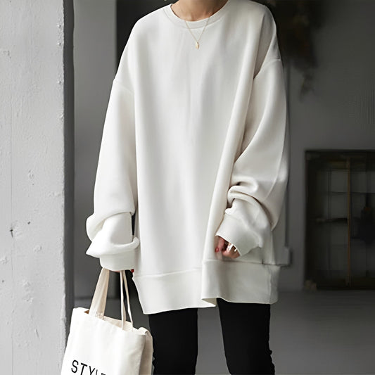 Amira Suéter de Mujer | Corte Oversized, Cuello Redondo