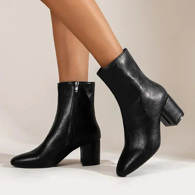 Evie – Bottines à talon bloc pour femmes