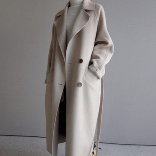 Aline Damas Abrigo Chaqueta | Trench Largo, Invierno Elegante