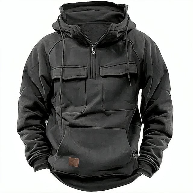 Alvaro | Hoodie met voering van katoenmix