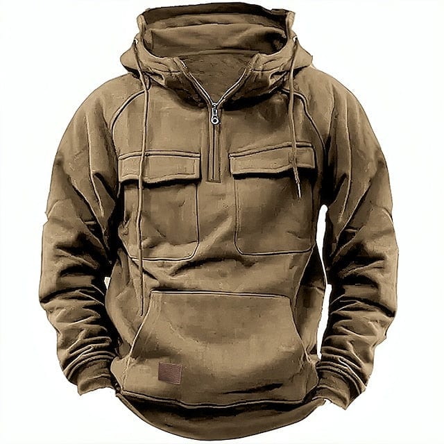 Alvaro | Hoodie met voering van katoenmix