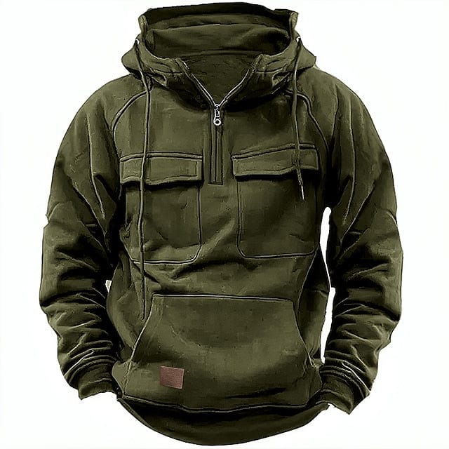 Alvaro | Hoodie met voering van katoenmix