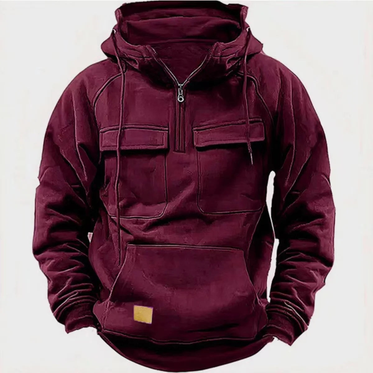 Alvaro | Hoodie met voering van katoenmix