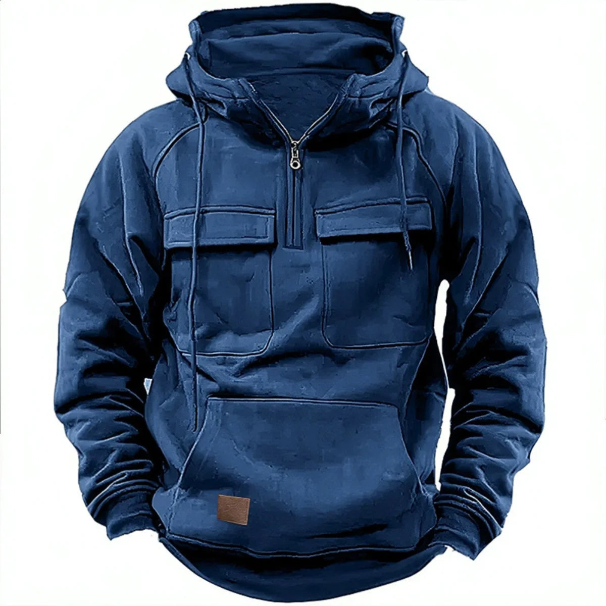Alvaro | Hoodie met voering van katoenmix
