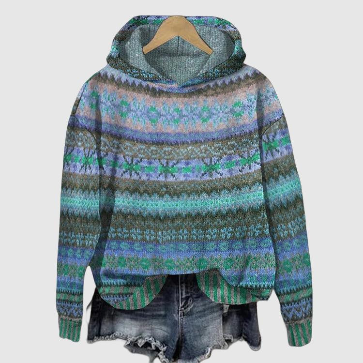 Amelia | Stijlvolle hoodie met Noors motief