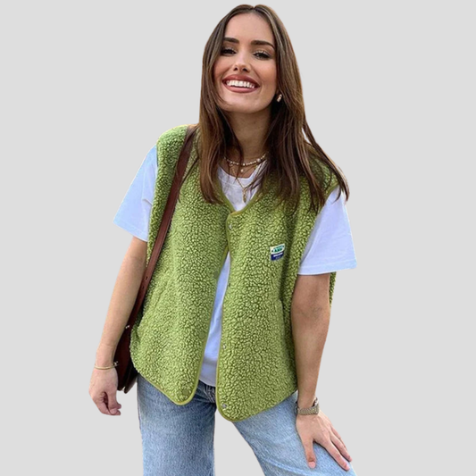 Anna | Stijlvol bodywarmer vest met knopen 0