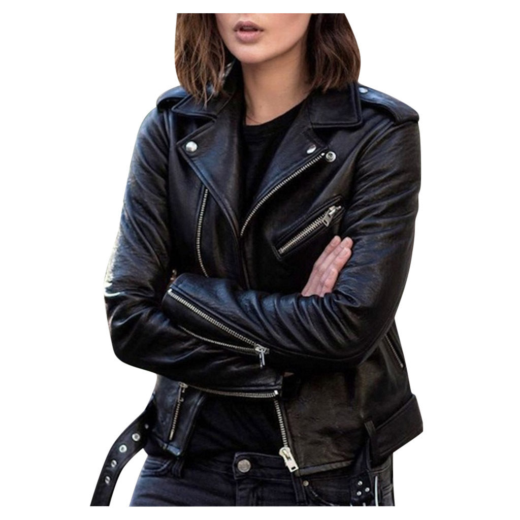 Bravura Dames Bikerjacke | Lichte Casual Zipperjacke