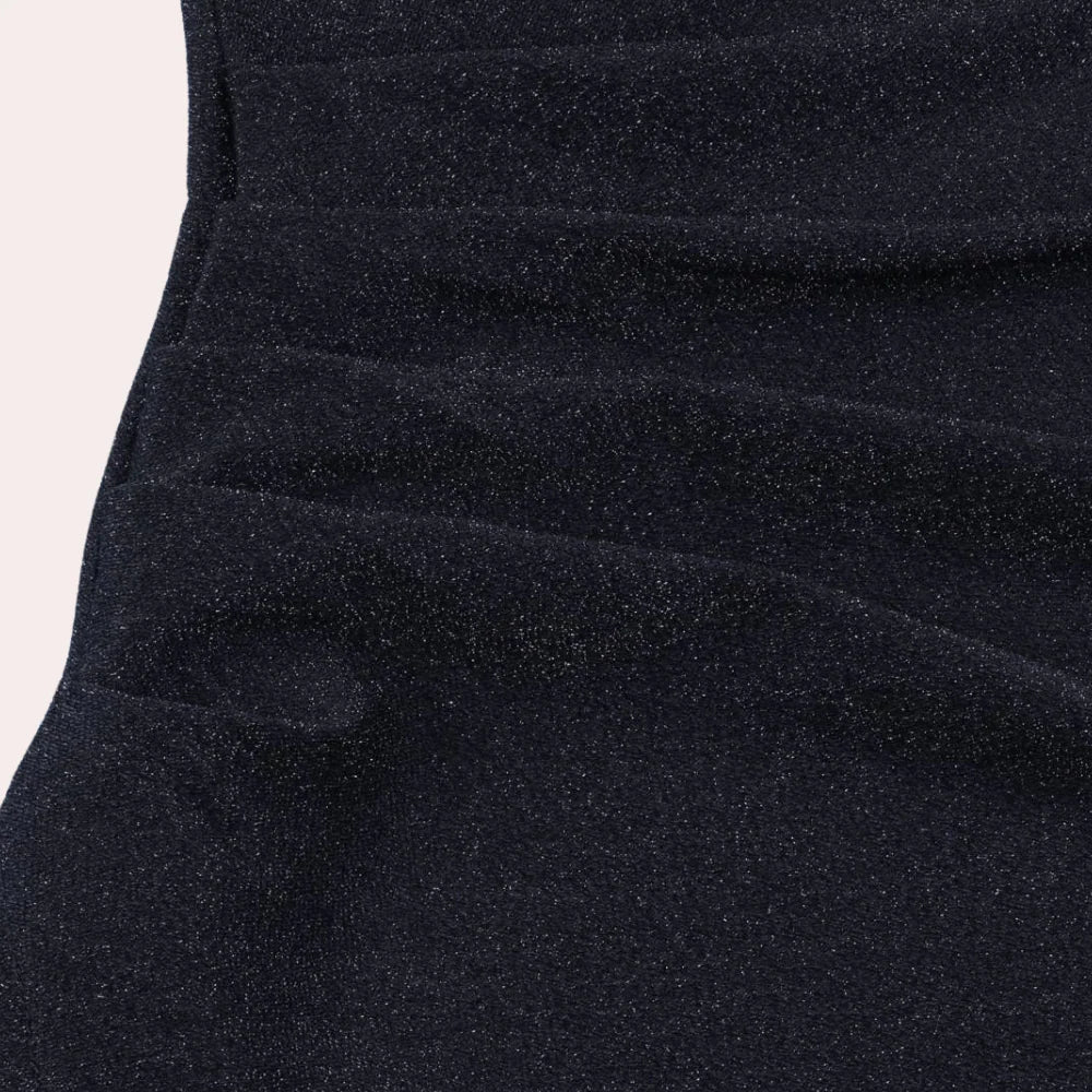 Vilja Vestido de lentejuelas para mujer – Vestido sin mangas de stretch con escote en V y detalles brillantes