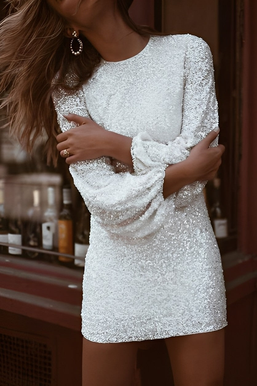 CrystaLina Vestido de Gala para Damas | Tela Brillante, Perfecto para Fiestas