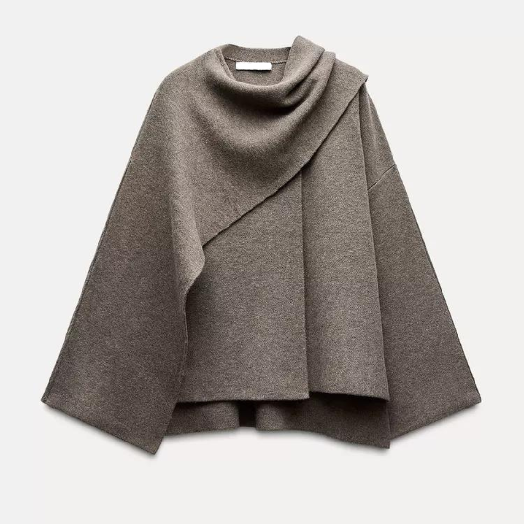 Diva | Elegante capejas met opstaande kraag