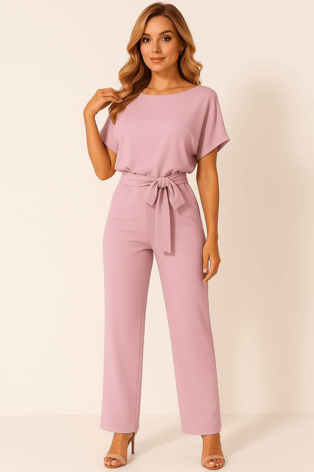 Elva | Mono negro con cinturilla ajustable
