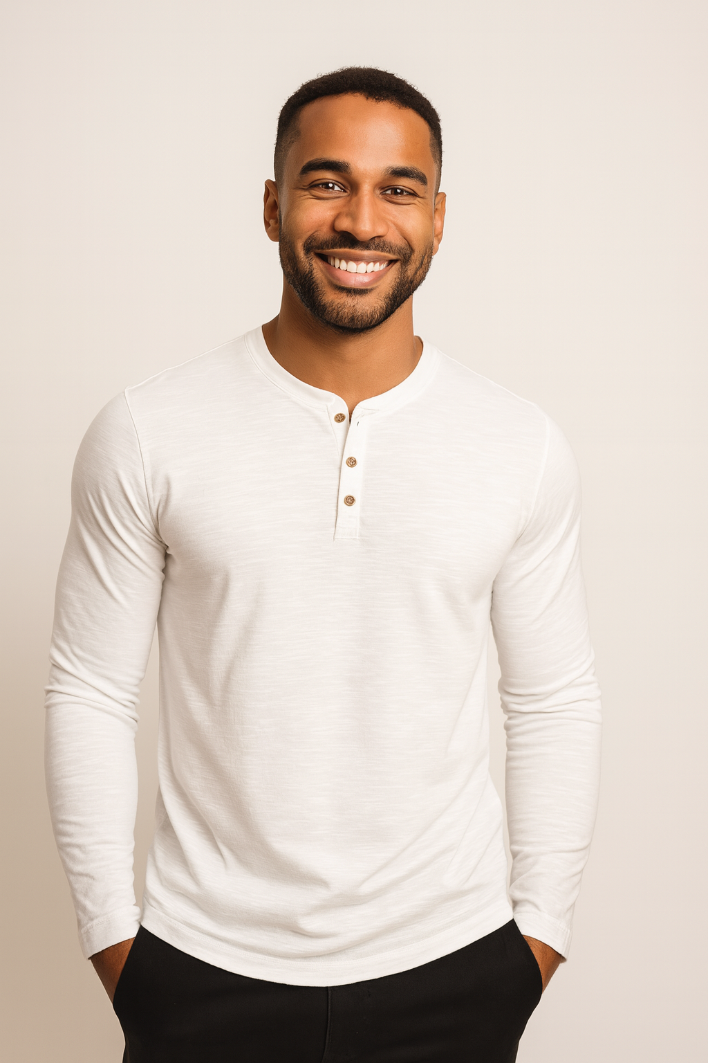 Camisa Henley para Hombre Elysium | Mangas Largas, Suave y Transpirable