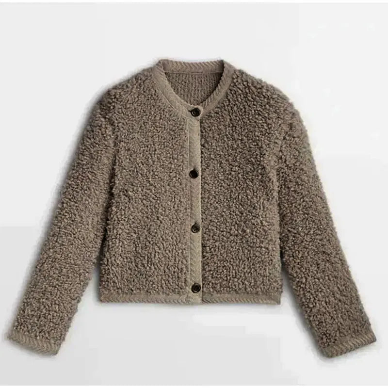AriaLuxe Dames Teddy Jas – Warm, Veelzijdig, Zacht & Elegant Design
