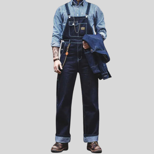 Florian | Denim overall met verstelbare schouderbanden
