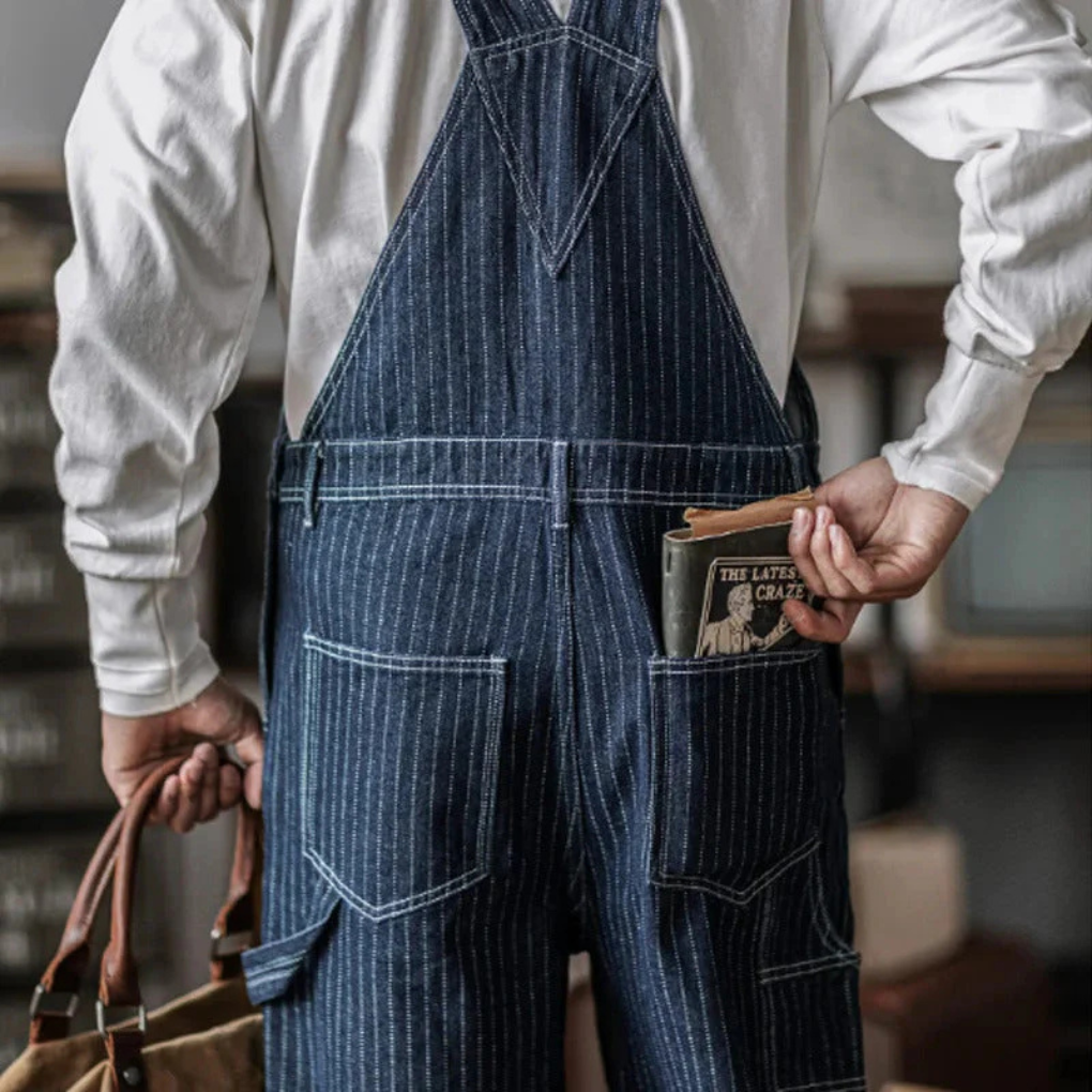 Florian | Denim overall met verstelbare schouderbanden