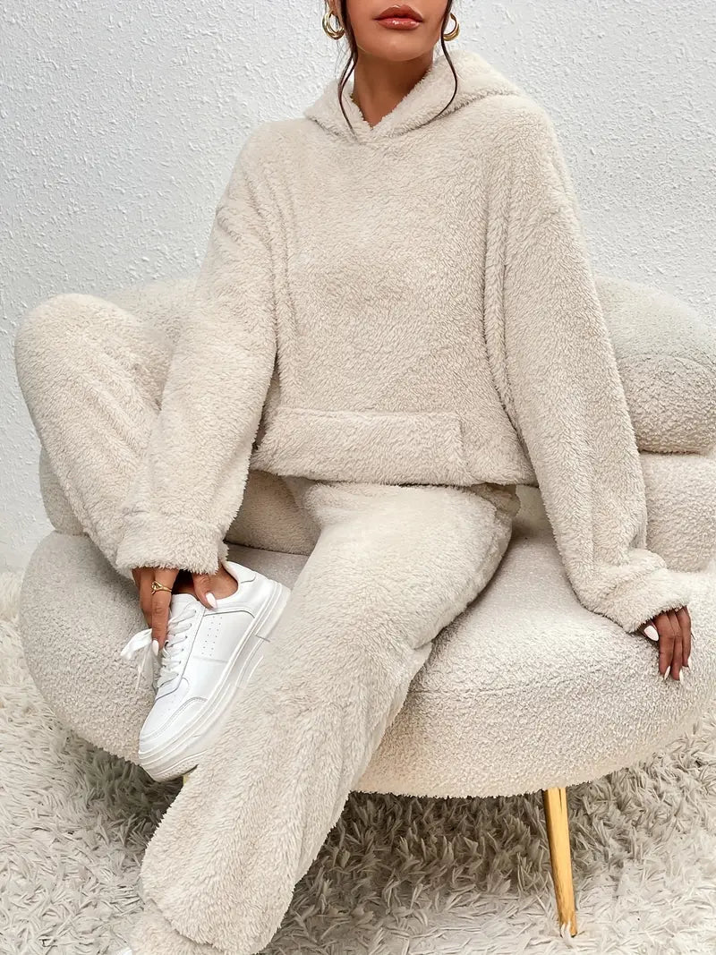 Conjunto de ropa cómoda Gwen Glimmer Dames | Tela Teddy suave, cómodo para el hogar