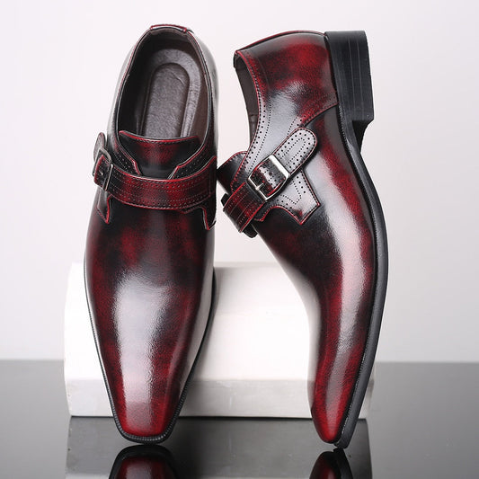 Valentino Luxe Zapatos Oxford para Hombre – Cuero Vegano Hecho a Mano, Acabado Elegante