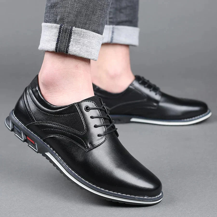 Bastiaan – Formele Leren Schoen Voor Heren Met Vetersluiting
