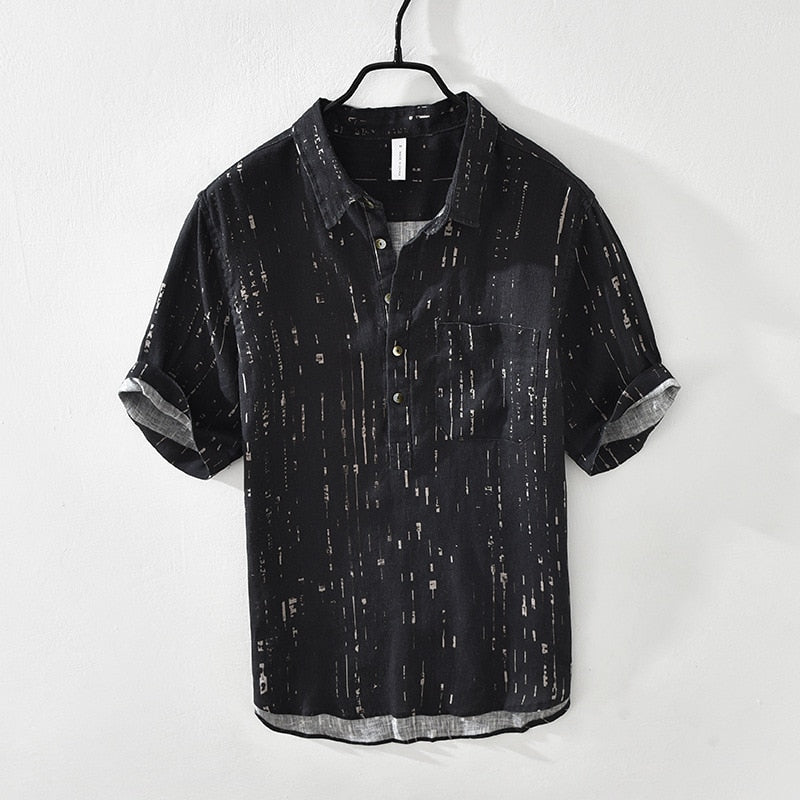 Chemisier en lin pour hommes Stravon – Léger, respirant et confortable design d'été