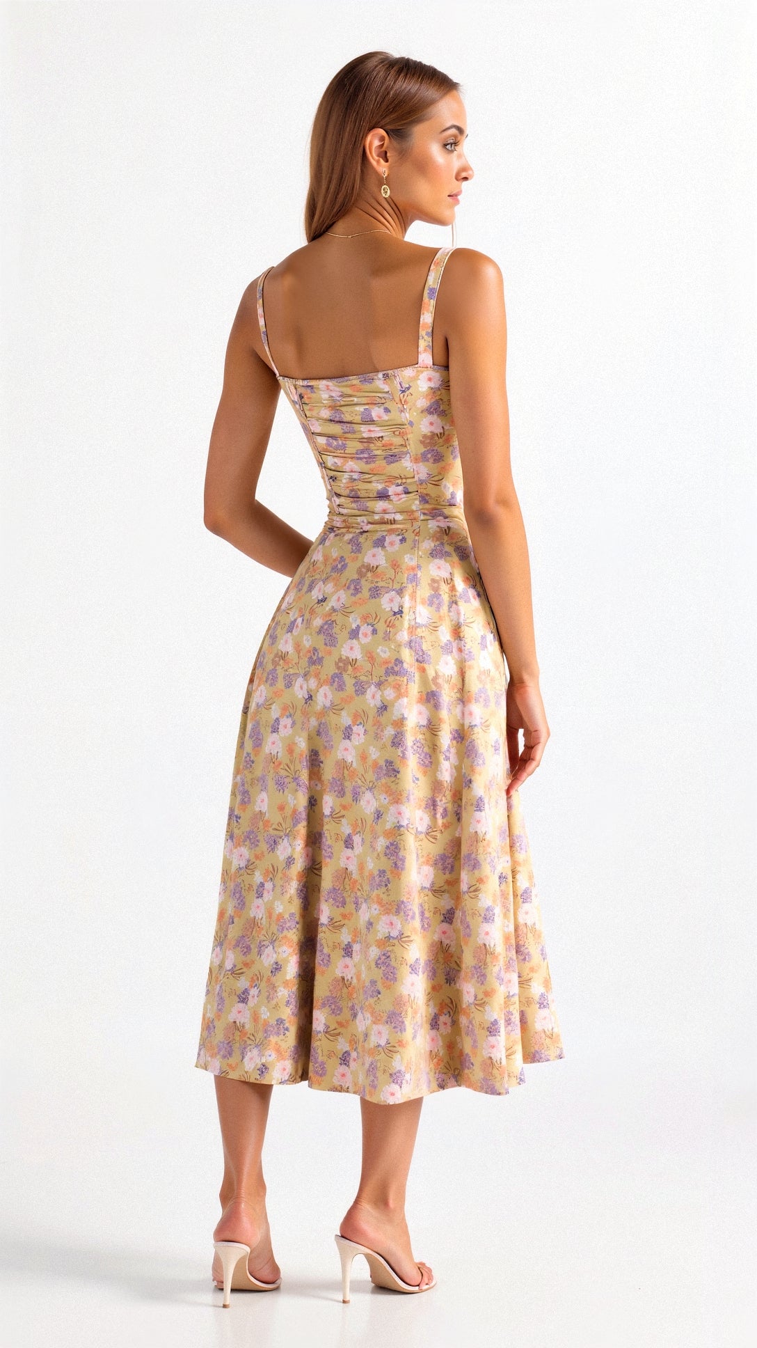 Kiana Dames Elegante Midi Jurk – Casual & Feestelijk