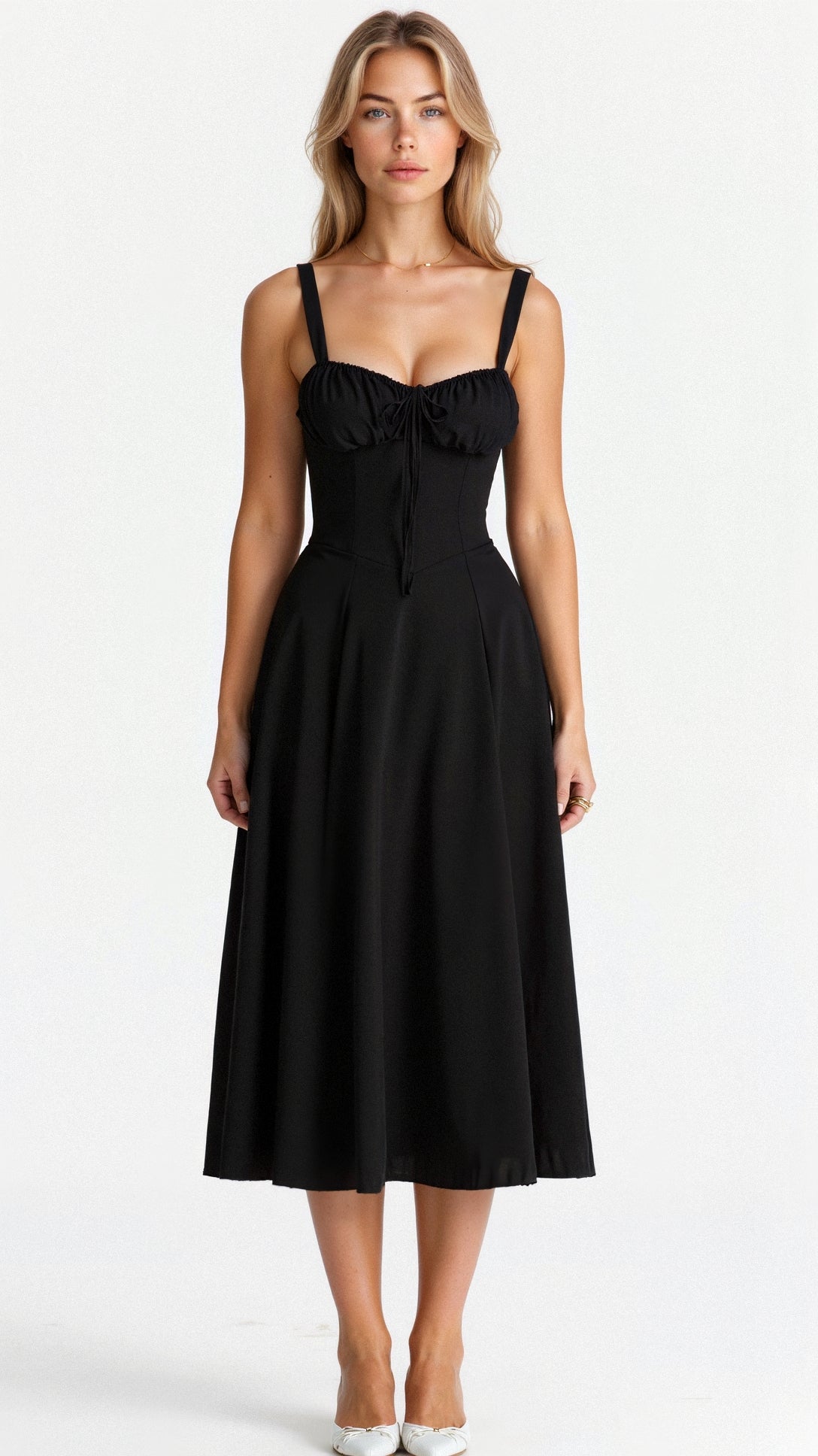 Kiana Dames Elegante Midi Jurk – Casual & Feestelijk