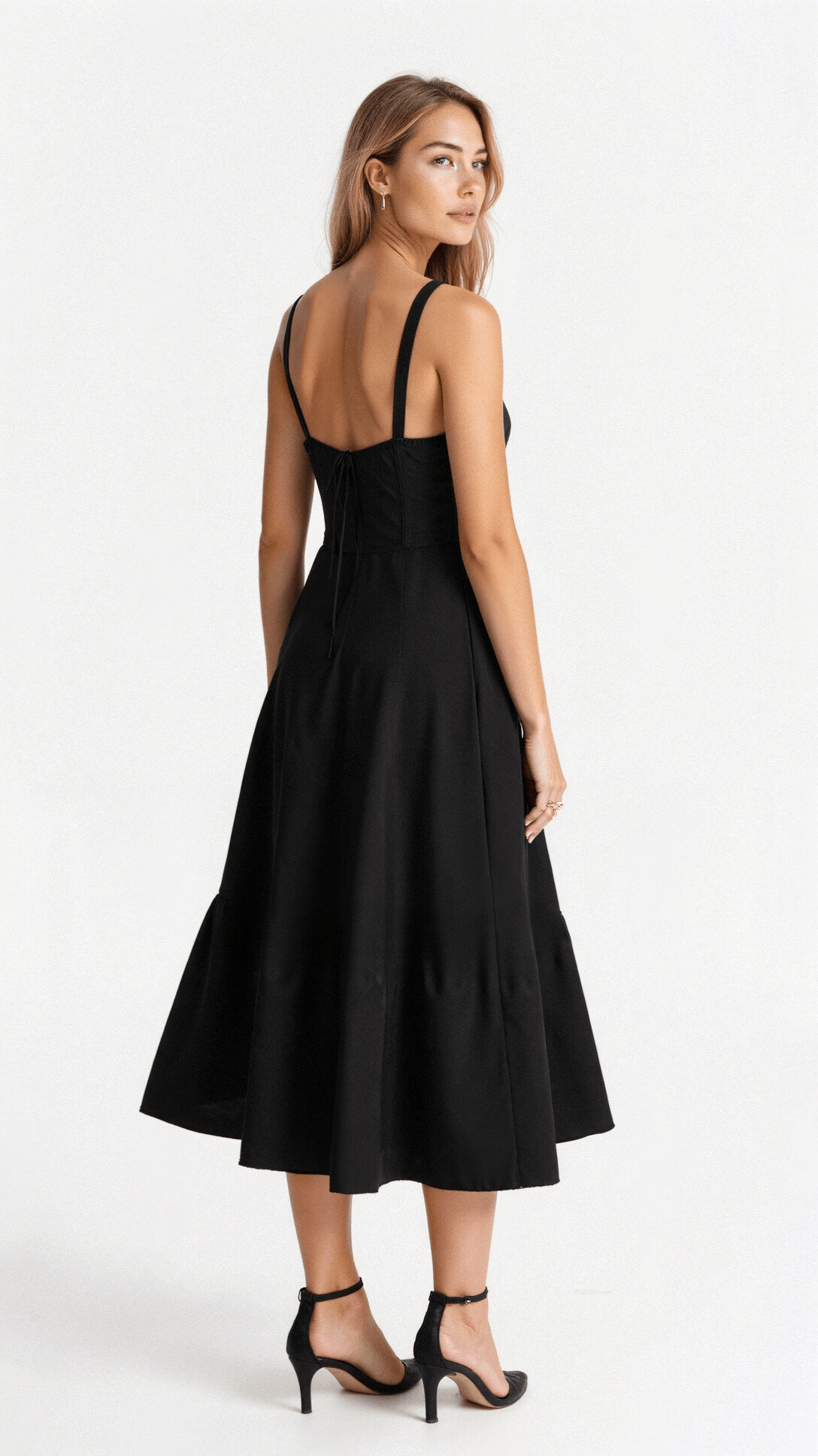 Kiana Dames Elegante Midi Jurk – Casual & Feestelijk