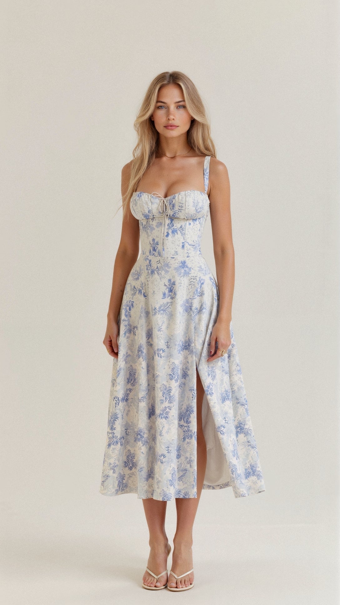 Kiana Dames Elegante Midi Jurk – Casual & Feestelijk