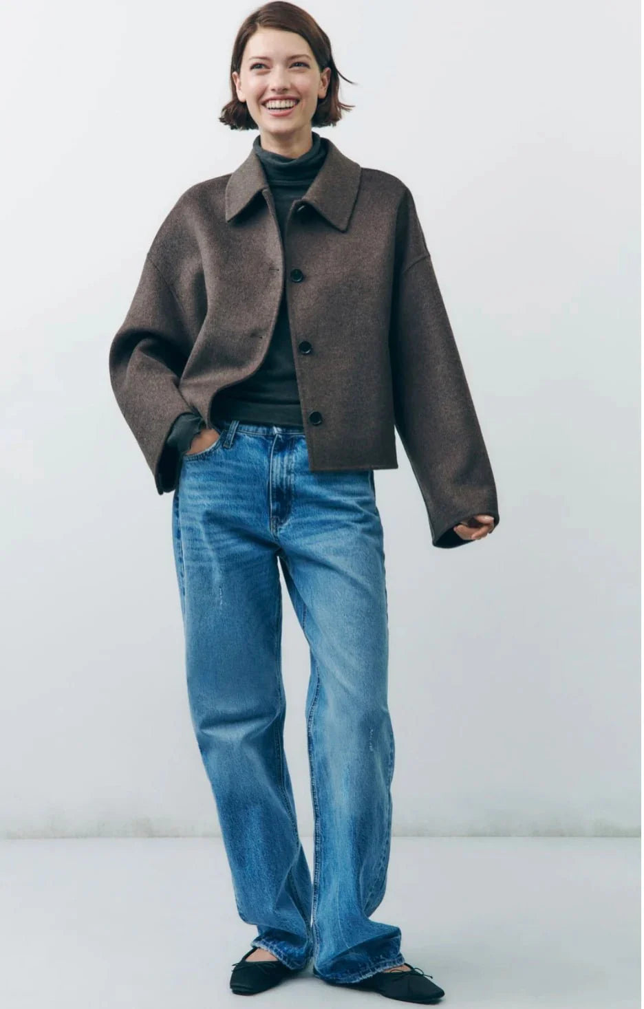 Kora Giacca Oversize da Donna per la Mezza Stagione | Materiale Caldo, Casual ed Elegante