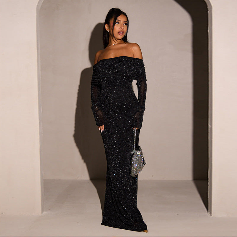 Lumoura Vestido de Gala para Damas | Lentejuelas, Ropa de Noche Elegante