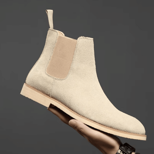 Marlowe | Botas Chelsea para Hombre Verde Oliva Ante Cómodas Sin Cordones