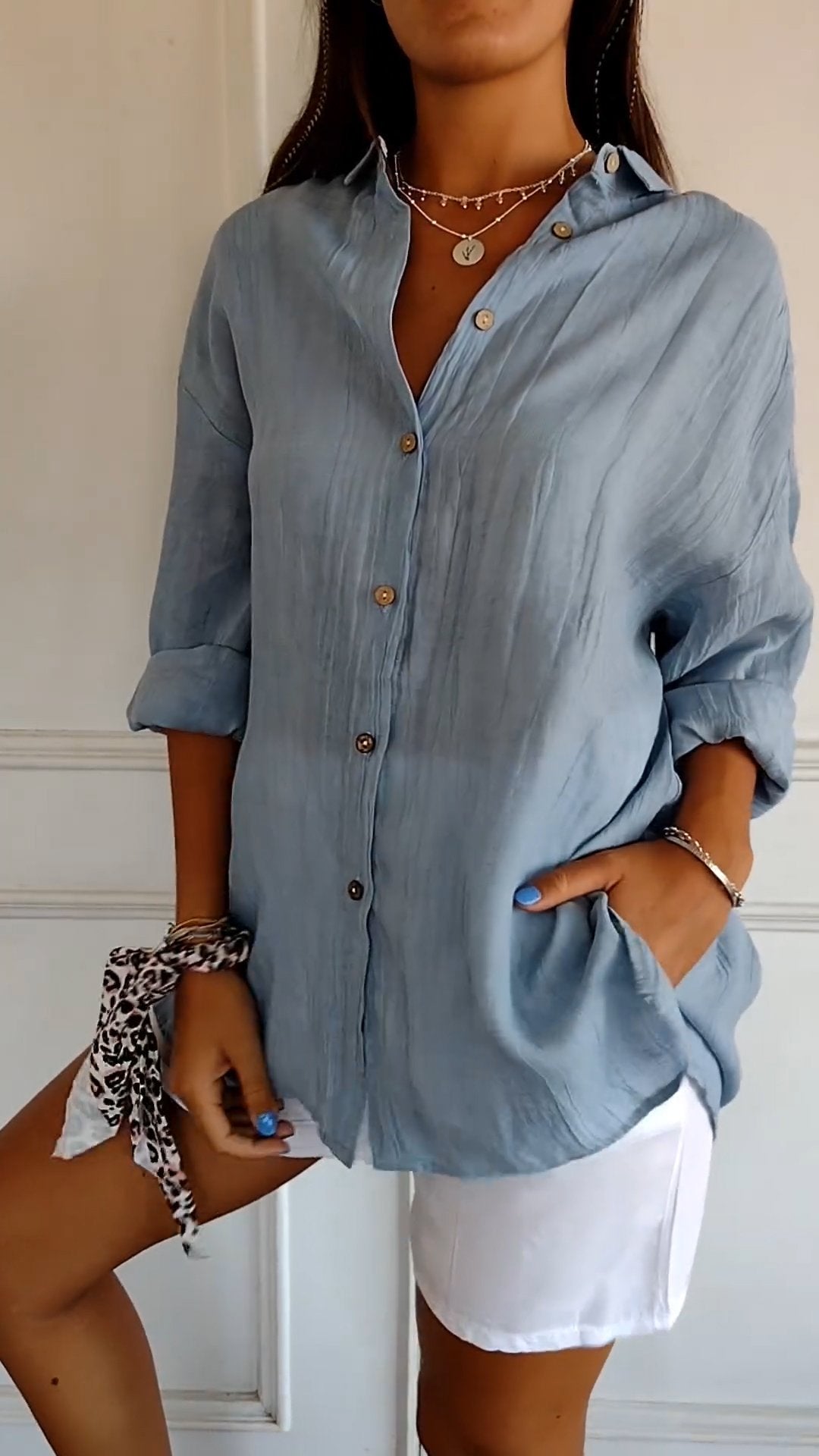 Camisa de botones para mujer Milla | Transpirable, Atemporal