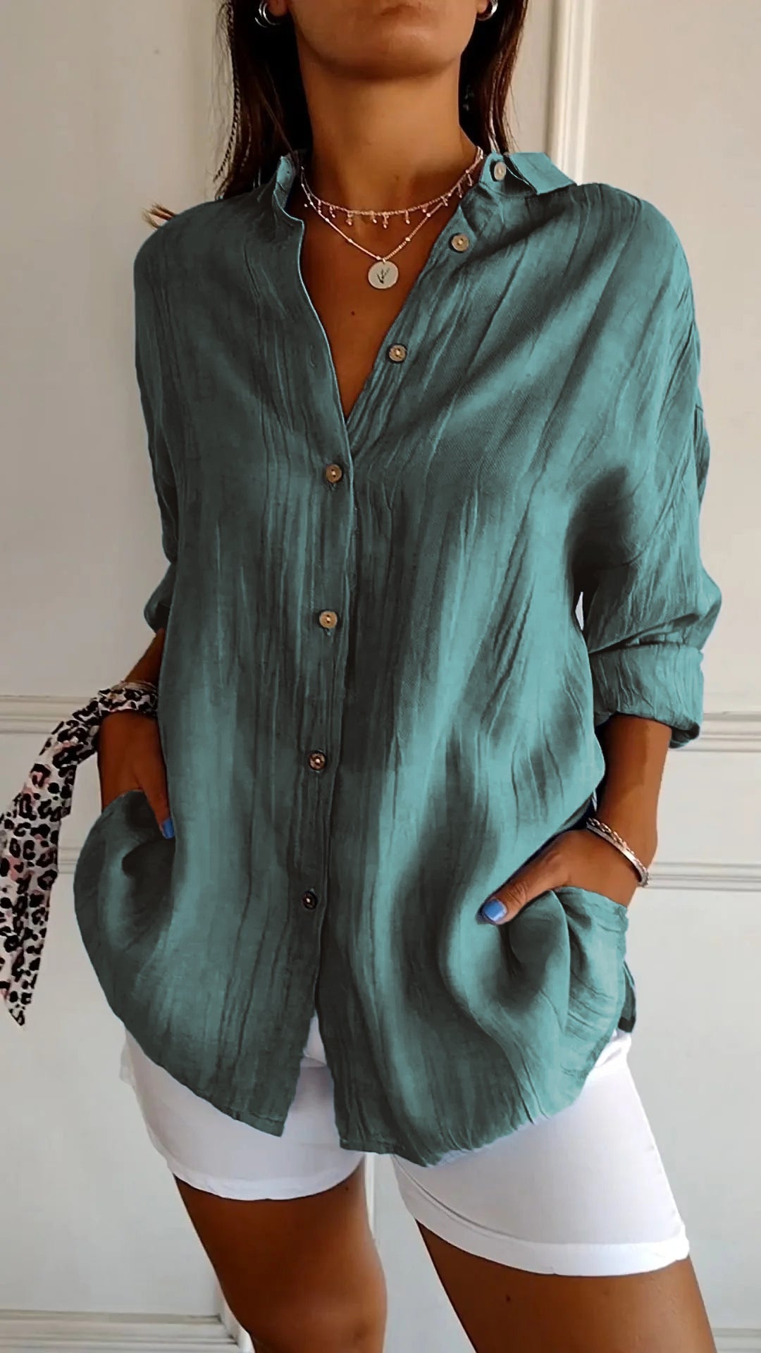 Camisa de botones para mujer Milla | Transpirable, Atemporal