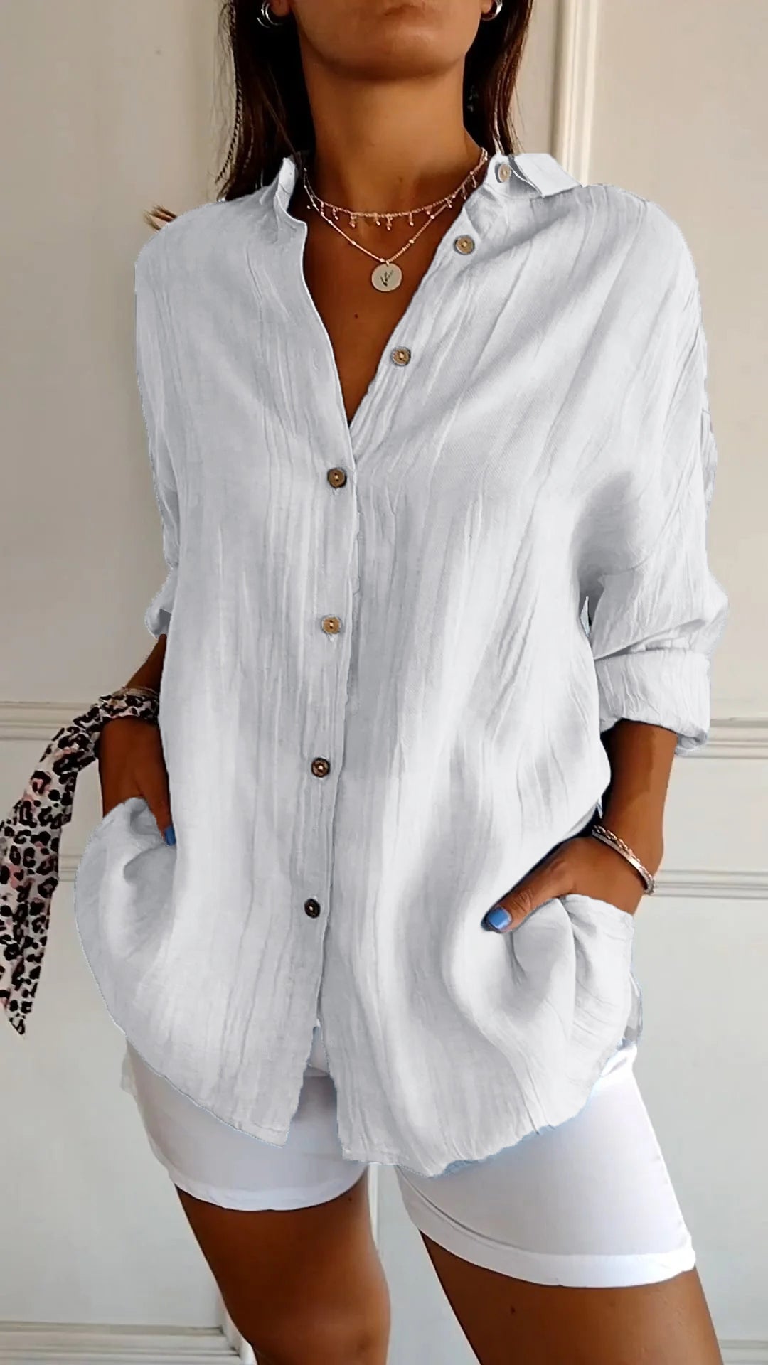 Camisa de botones para mujer Milla | Transpirable, Atemporal