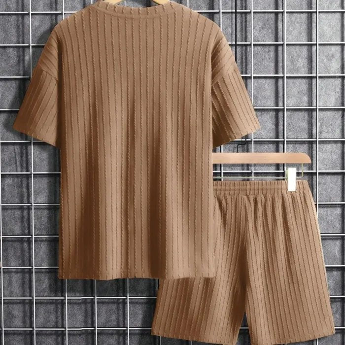 Nolvik T-shirt da uomo | Jersey plissettato, casual chic