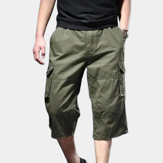 Pryvon Heren Pantalón Capri | Transpirable, Casual para Actividades de Verano