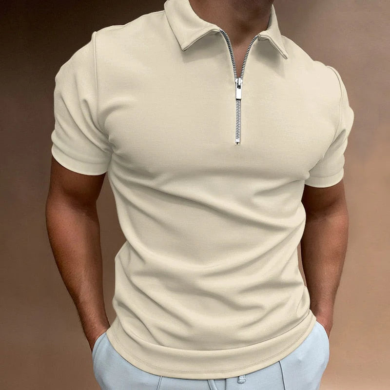 Sjors – Polo premium con cremallera para hombre