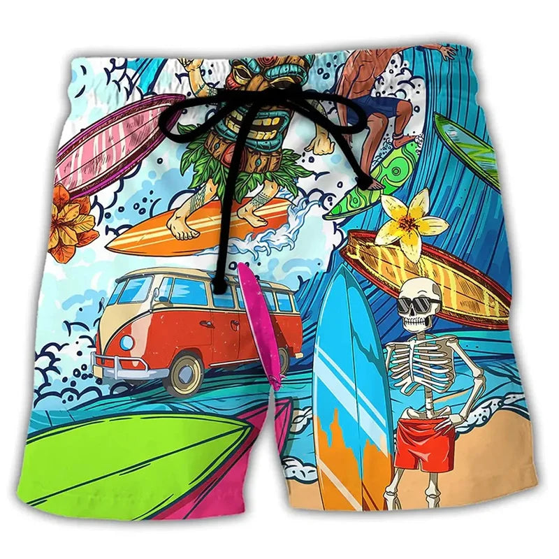 Idrio Heren Spiaggia Pantaloncini di Lino – Pantaloncini Estivi Arieggiati per Vacanza