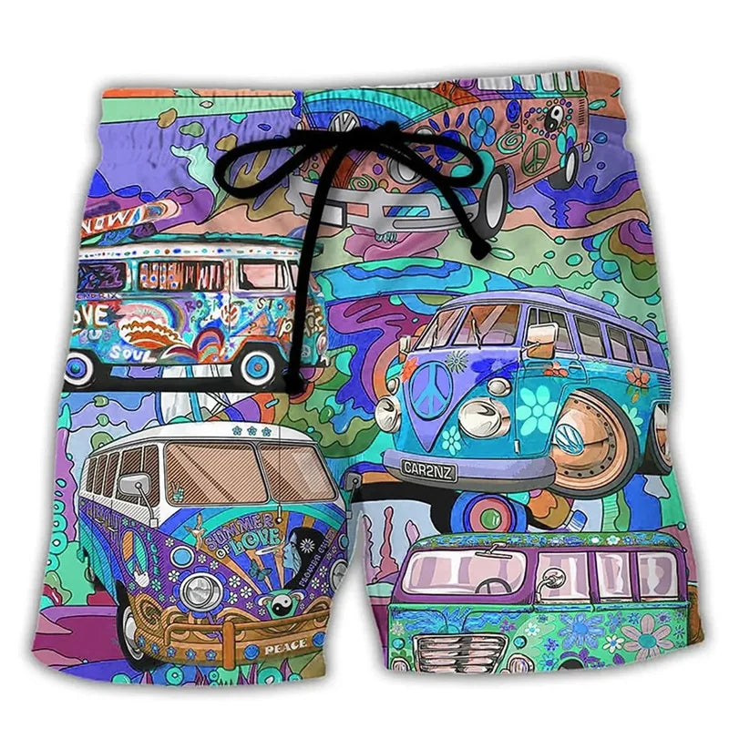 Idrio Heren Spiaggia Pantaloncini di Lino – Pantaloncini Estivi Arieggiati per Vacanza