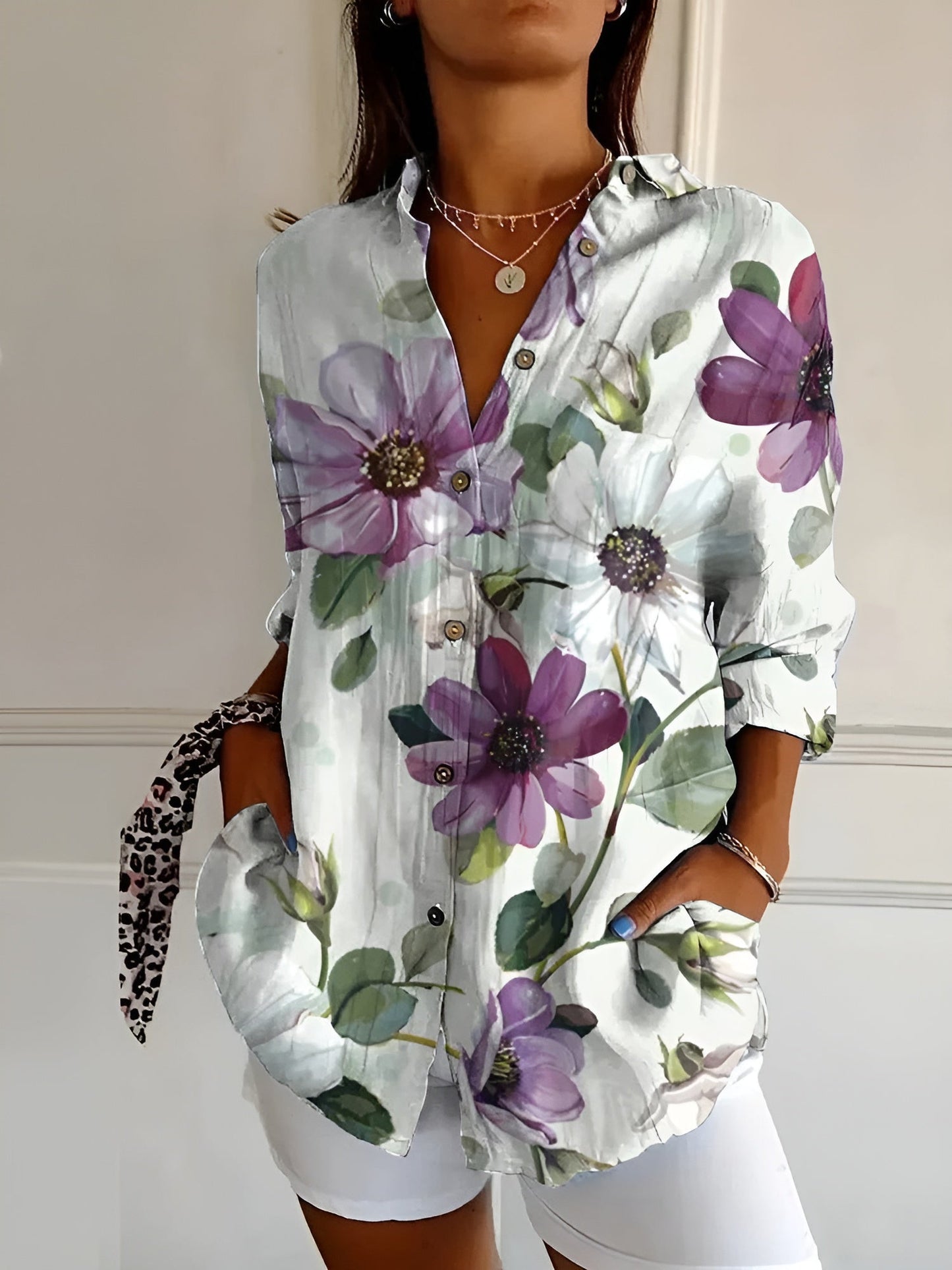 Savina Threads Camicia Donna | Traspirante, Casual ed Elegante