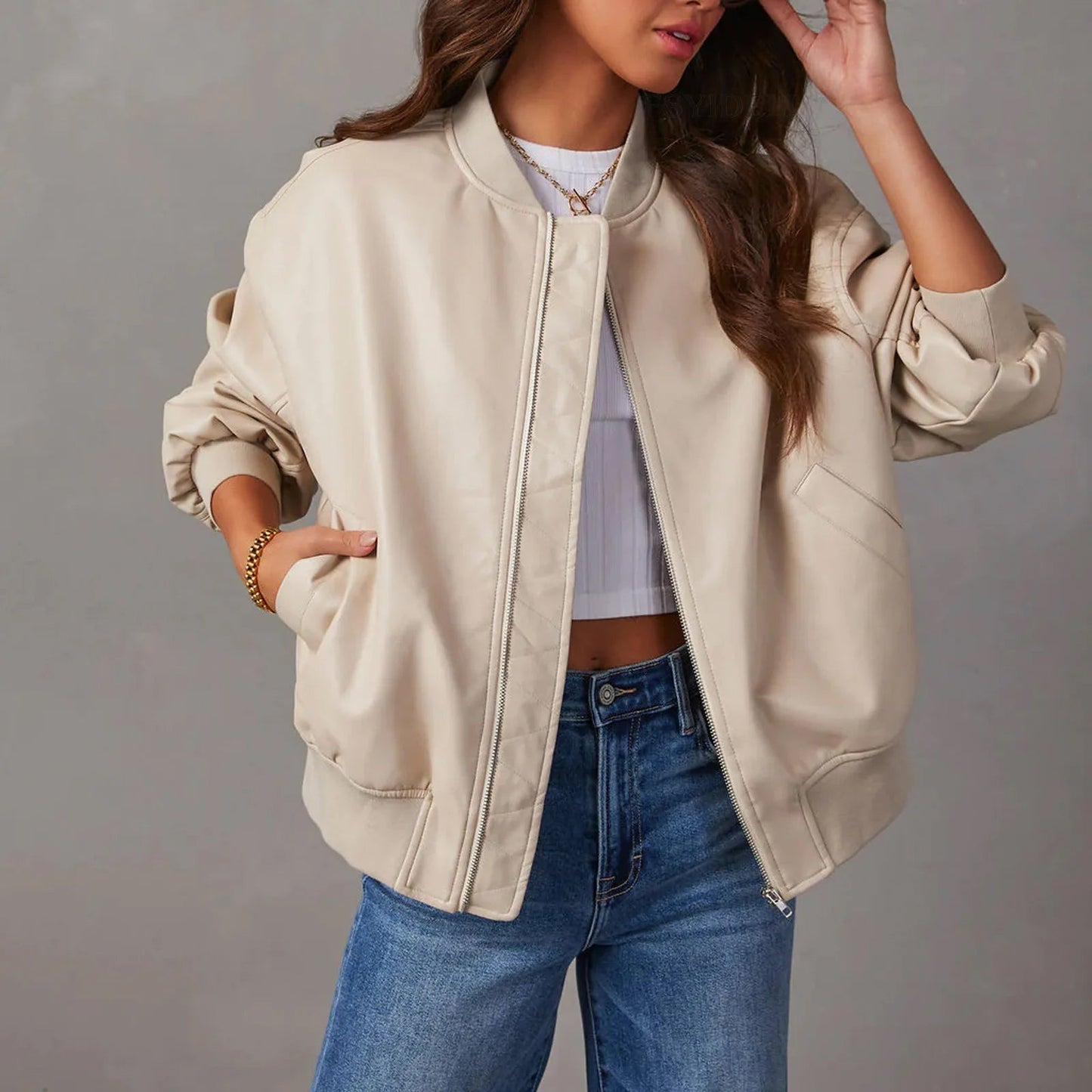 Velura Chaqueta Bomber para Mujer | Sobredimensionada, Aireada y Estilosa para Cada Ocasión