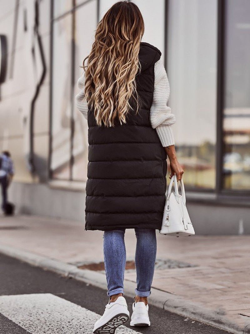Zara | Knielange gewatteerde winterjas