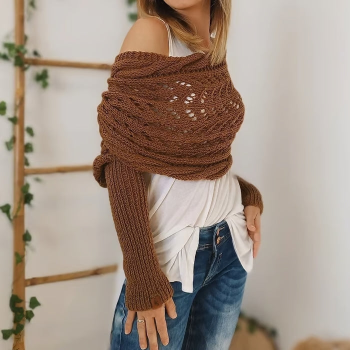 Aria Damas Manta Envolvente | Hilo Suave Tejido, Ideal para Cada Temporada