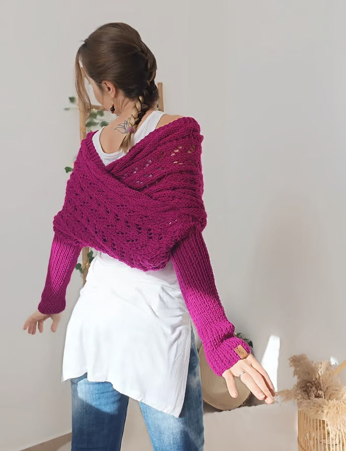 Aria Damas Manta Envolvente | Hilo Suave Tejido, Ideal para Cada Temporada