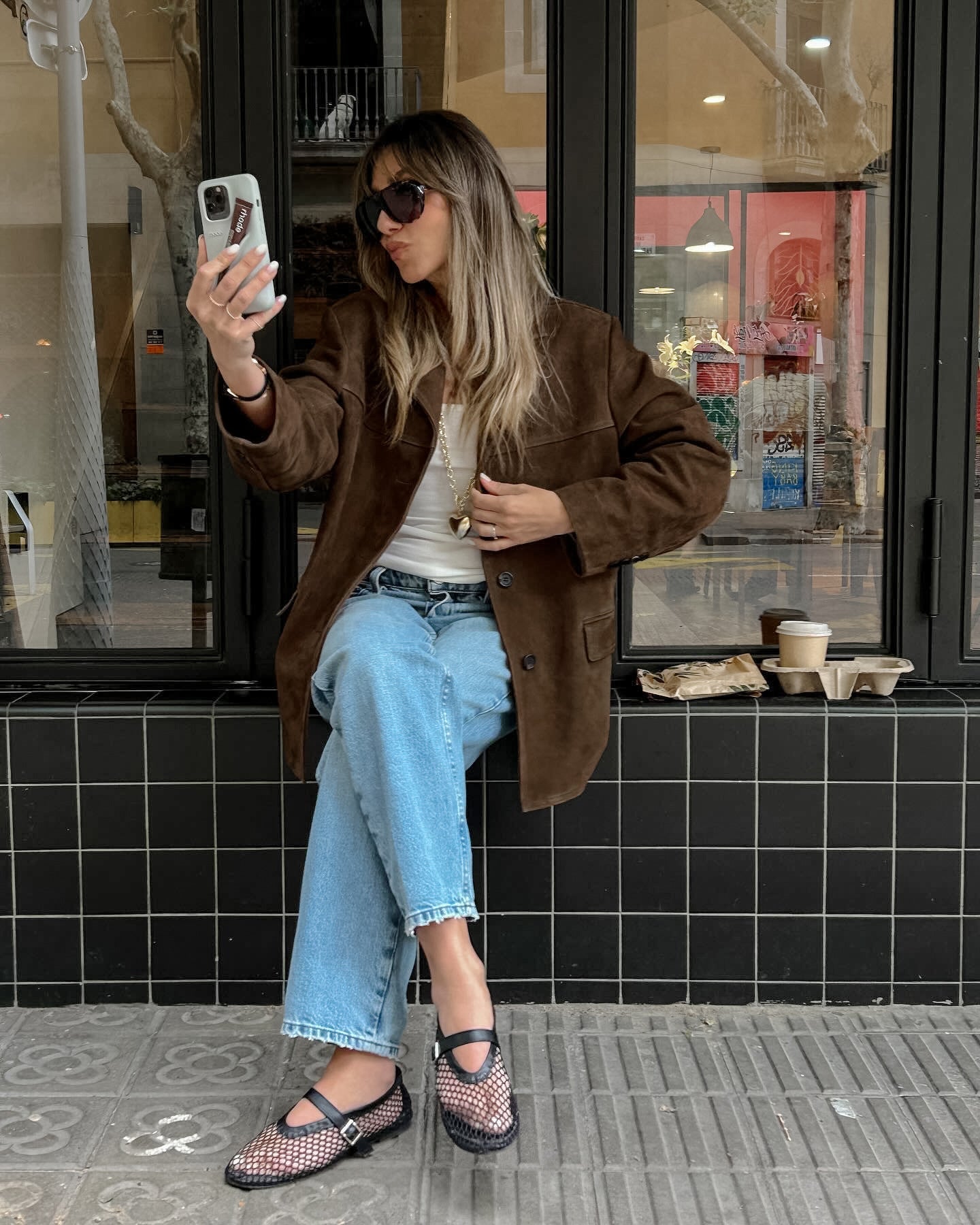 Dalia Dames Suède Chaqueta | Tela elástica suave, perfecta para otoño