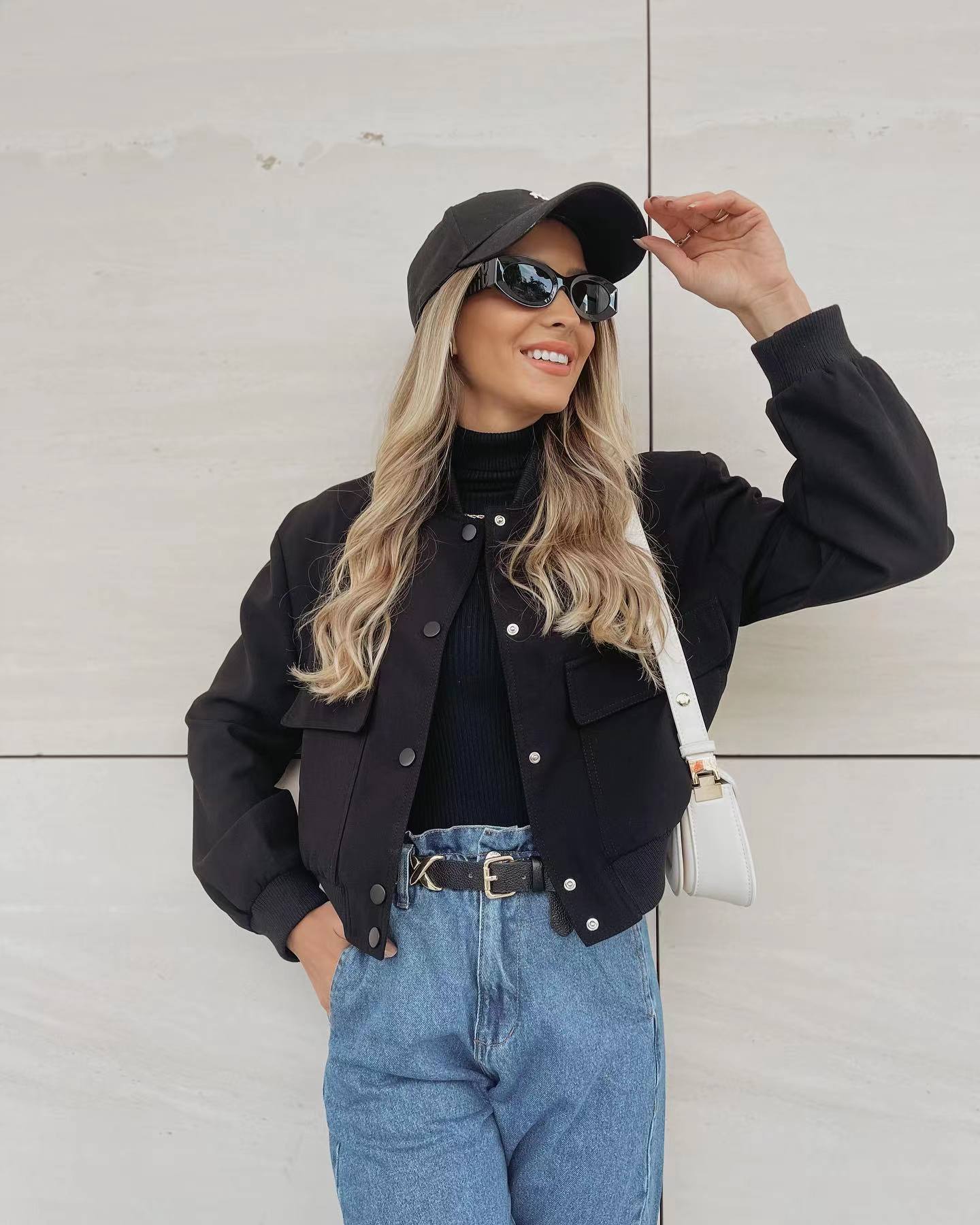 Seren Bomberjas Voor Dames | Oversized Minimalistisch, Voor Dagelijks Gebruik