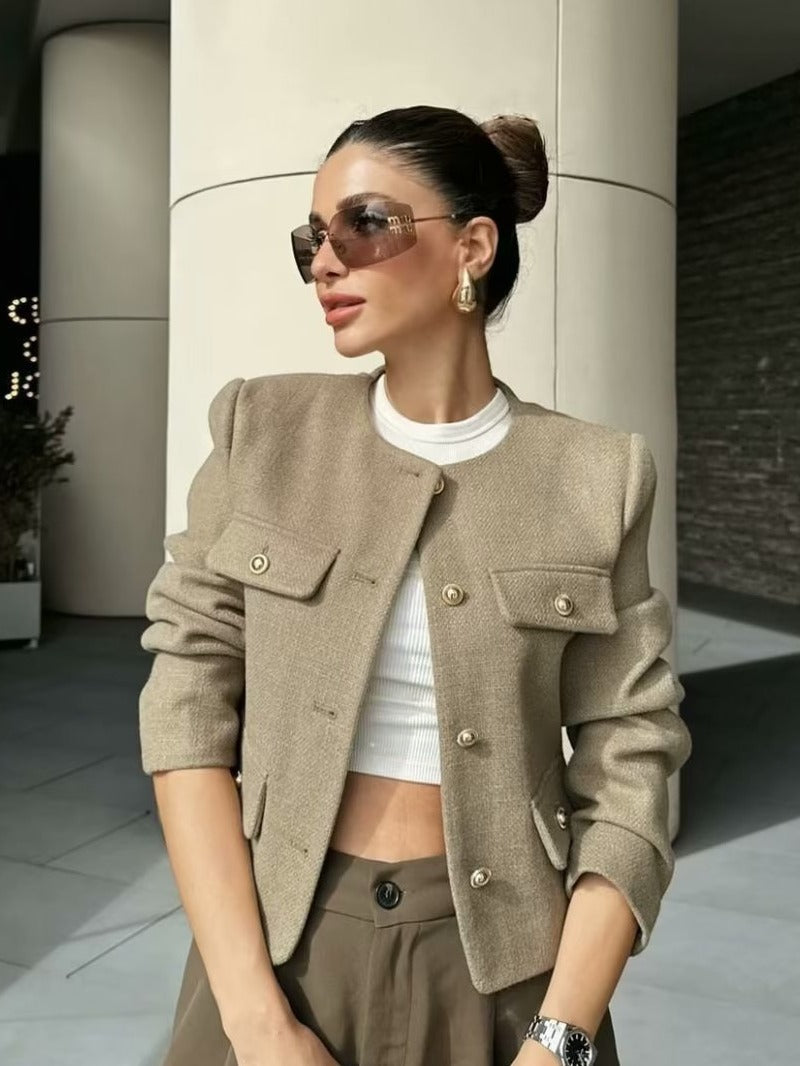 Maris Cropped Jacket Voor Dames | Vintage Cropped, Voor Statement Looks