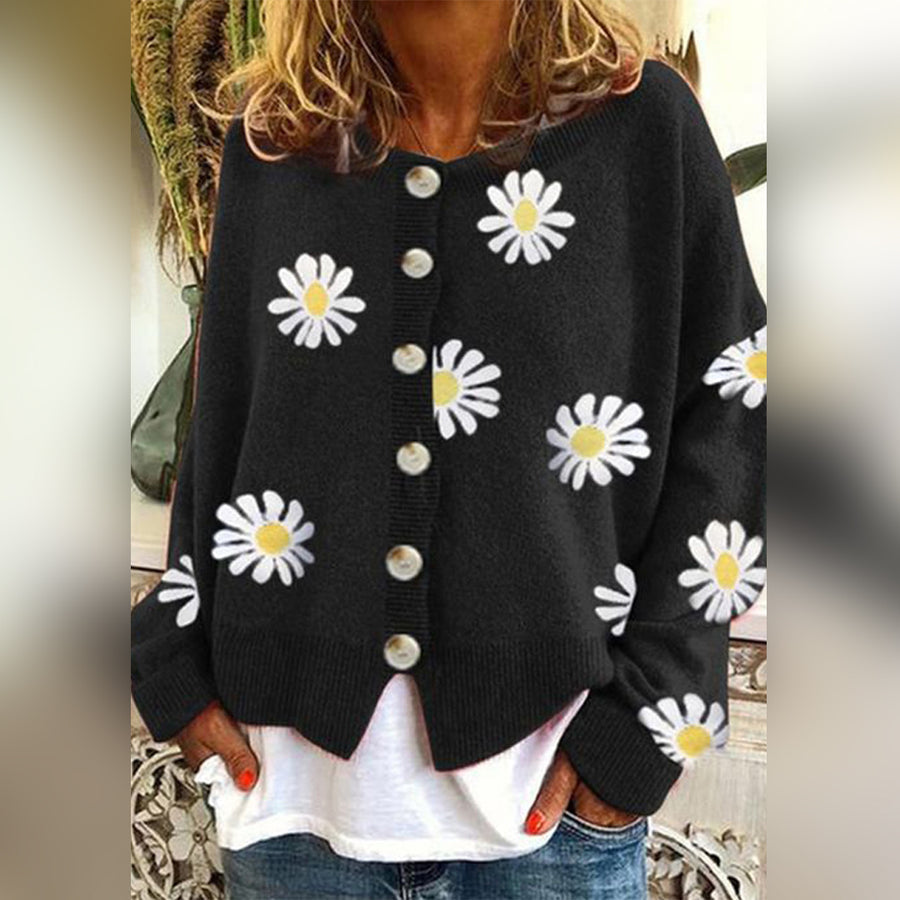 Chaleco de flores Koravine para mujer | Algodón juguetón, abierto o anudado