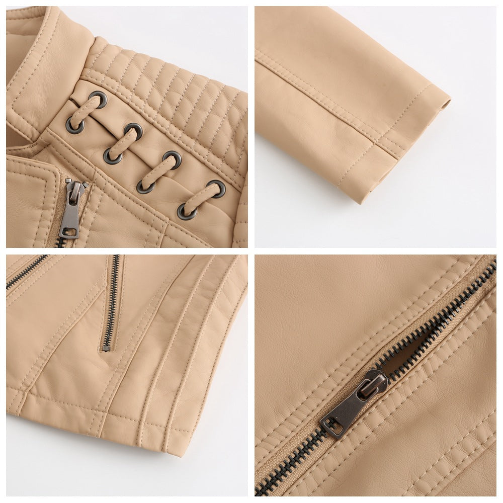 Chaqueta de piel sintética Vera para mujer | Look de cuero de lujo, multicolor