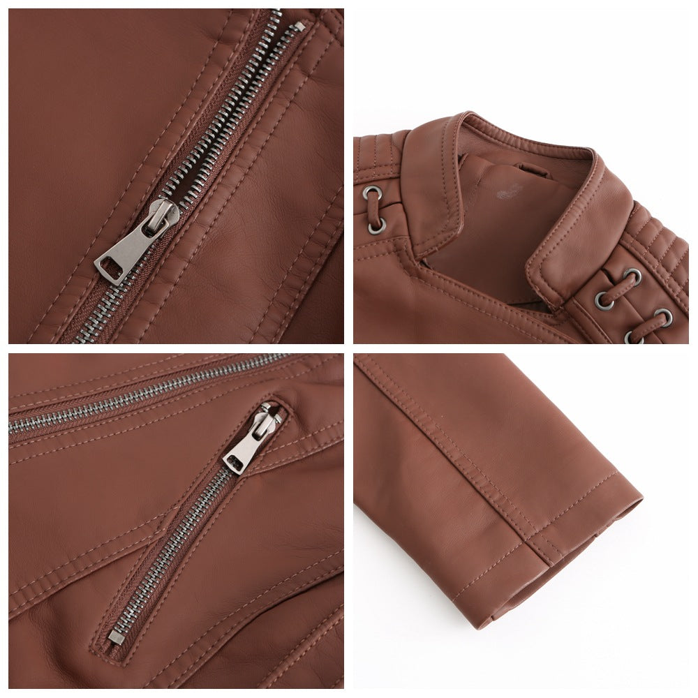 Chaqueta de piel sintética Vera para mujer | Look de cuero de lujo, multicolor