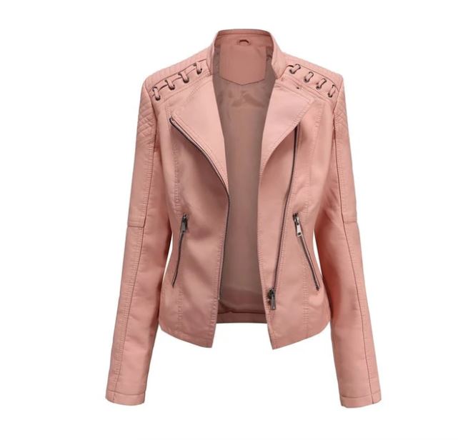 Chaqueta de piel sintética Vera para mujer | Look de cuero de lujo, multicolor
